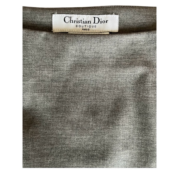 Christian Dior Boutique | Gray Vintage Tailored Pencil Skirt | Women’s Size 6 - Picture 5 of 9